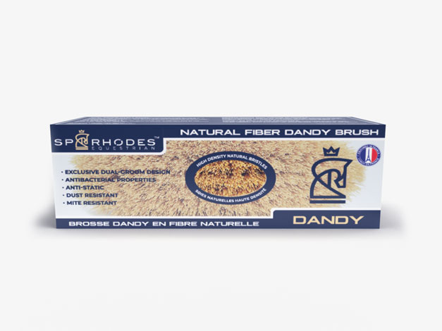 SP RHODES Custom Dandy Brush Antibacterial Natural Fiber Quality Dandy Brush Best Dandy Brush In Box