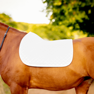 SP RHODES Profiled Non-Slip Jump Saddle Pad - White