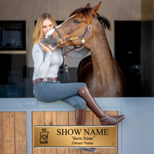 SP RHODES Custom LaserMax™ Stall Plates - Gold