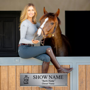 SP RHODES Custom LaserMax™ Stall Plates - Silver