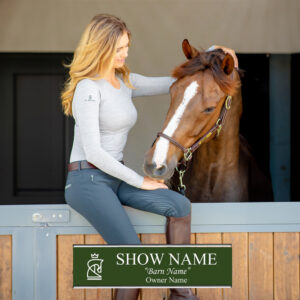 SP RHODES Custom LaserMax™ Stall Plates - Dark Green