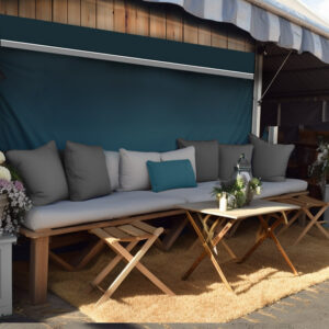 Sunbrella Full Wall Drape with Valance - 10ft x 7ft