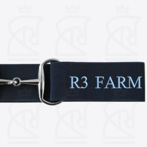 Personalized Equestrian Elastic Bit Belt | Premium 2″ Riding Belt