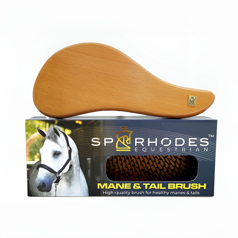 Equestrian Wholesale and Custom Manufacturing 4 SP RHODES custom horse grooming brush