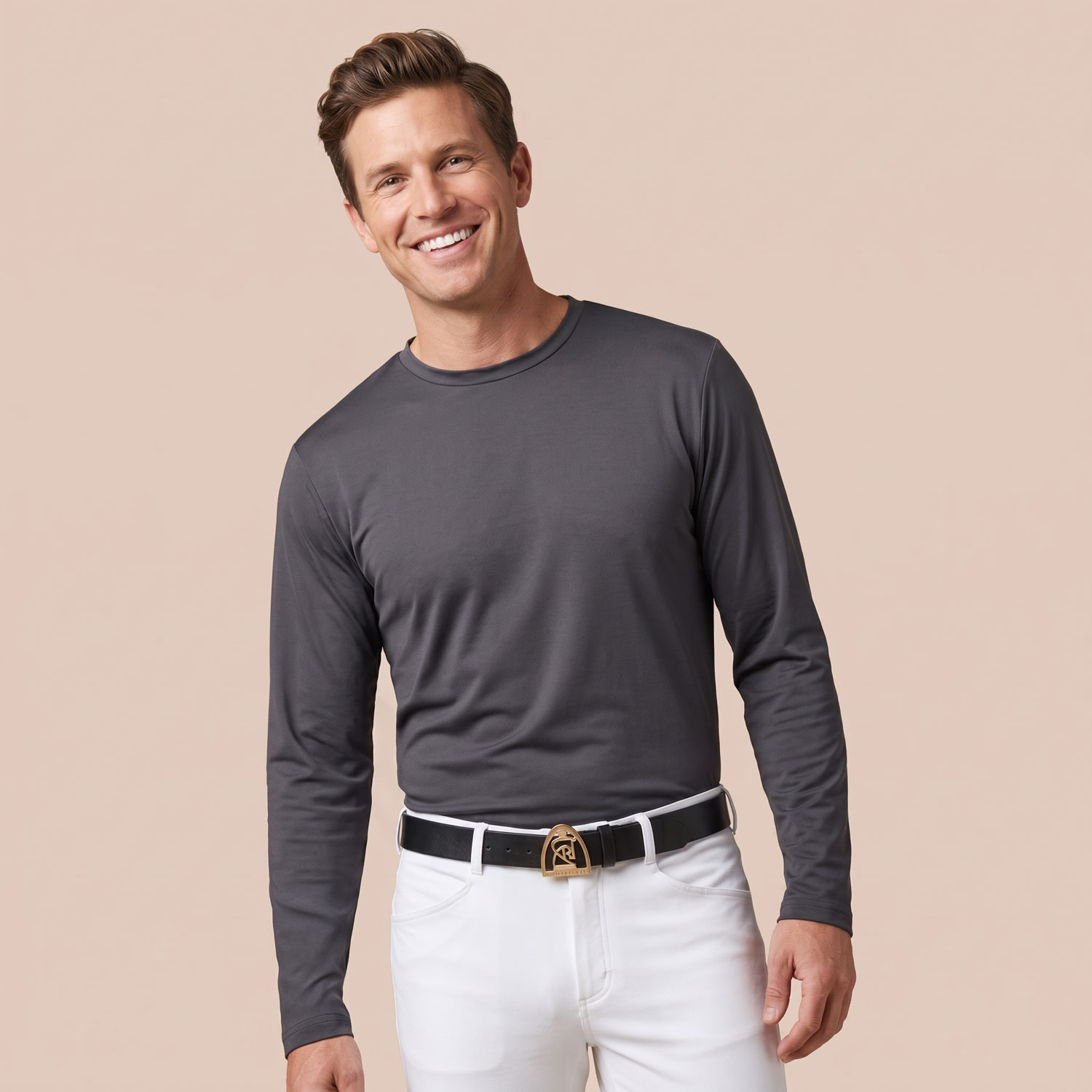 Mens Equestrian Polo Shirts 17 mens-grey-equestrian-sun-shirt