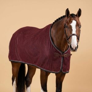 Burgundy/Maroon Custom Horse Scrim | Lightweight Mesh Horse Show Sheet