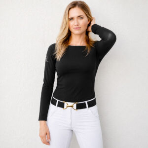 Personalized Equestrian Elastic Bit Belt | 1.5″ Stirrup Design