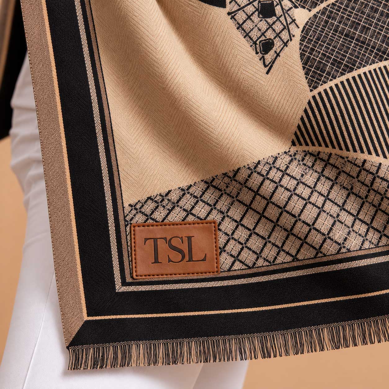 SP Rhodes Tuxexdo Pony Equestrian Scarf 1 SP Rhodes Tuxexdo Pony Equestrian Scarf