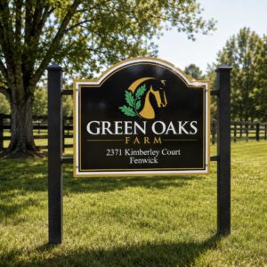 SP Rhodes 2ft x 3ft Custom Farm Sign