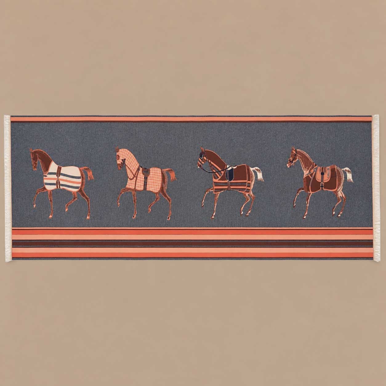 Personalized Equestrian Carousel Wrap with Custom Vegan Leather Patch 5 Personalized Equestrian Carousel Wrap with Custom Vegan Leather Patch - Image 5