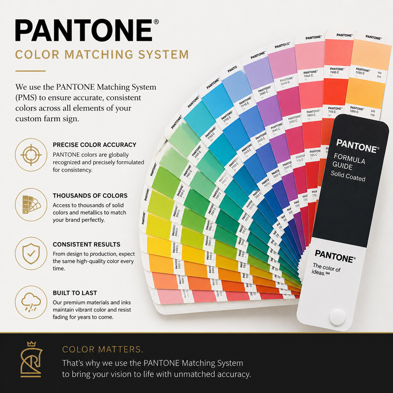 SP Rhodes Pantone color matching