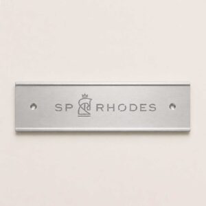 SP Rhodes 8"x2" Nameplate Stall Bracket