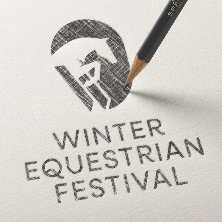 SP Rhodes Winter Equestrian Festival logo design