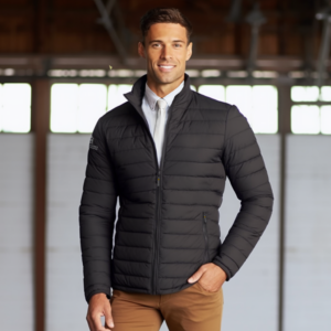 Men's personalized equestrian duck down puffer jacket